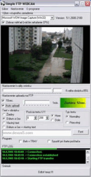 Simple FTP WEBCAM - náhled
