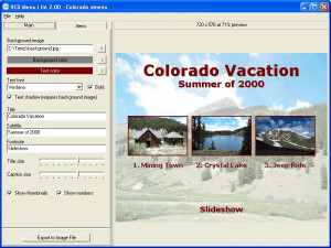VCD Menu Lite - náhled