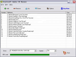 Zeallsoft Audio CD Burner - náhled