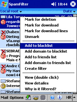 Pocket SpamFilter - náhled