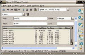Donar CD Ripper - náhled