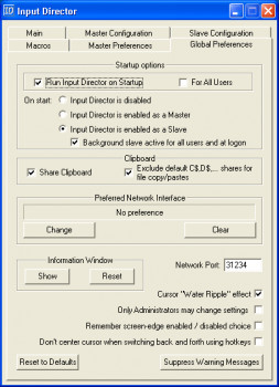 Input Director - náhled