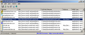 FirefoxDownloadsView - náhled