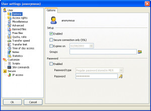 Gene6 FTP Server - náhled