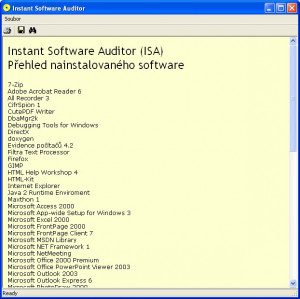 Instant Software Auditor - náhled