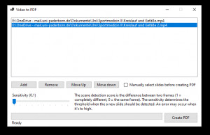 Video to PDF - náhled