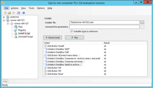 Exe to msi Converter Pro - náhled