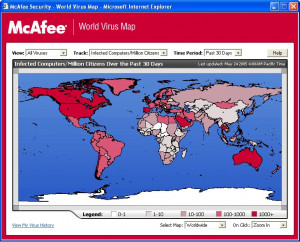 McAfee VirusScan - náhled