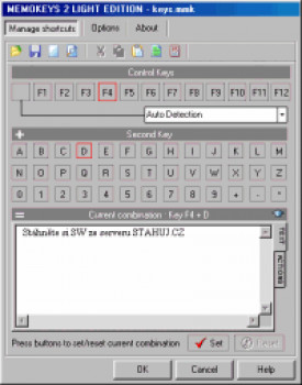 MemoKeys - náhled
