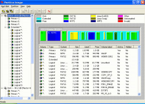 Partition Imager 2005 - náhled