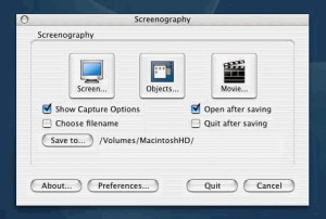 Screenography - náhled