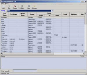 Easy phonebook - náhled
