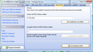 E-Mail Converter - náhled