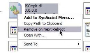 Remove on Reboot Shell Extension - náhled