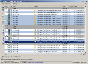 Duplicate & Same Files Searcher - náhled