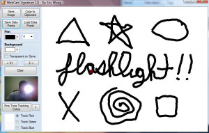 Webcam Signature - náhled