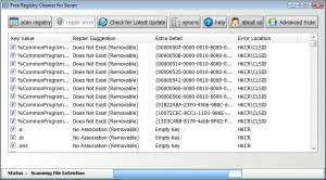 Free Registry Cleaner for Seven - náhled