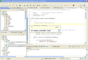 Zend Studio - náhled