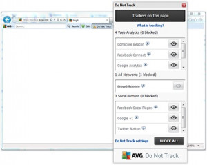 AVG Secure Search - náhled