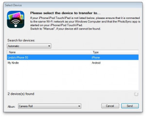 PhotoSync Companion - náhled