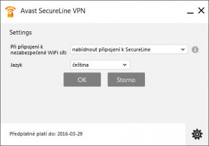 Avast SecureLine VPN - náhled