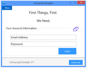 Universal Emailer - náhled