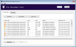 NoVirusThanks File Shredder Tool - náhled