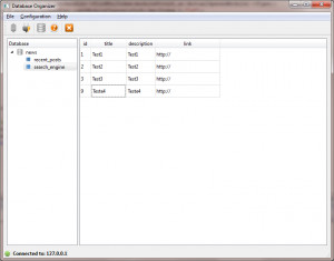 DatabaseOrganizer - náhled