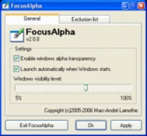 FocusAlpha - náhled