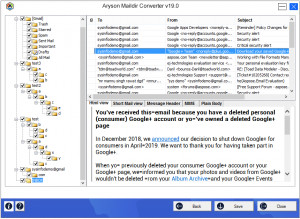 Aryson Maildir Converter - náhled