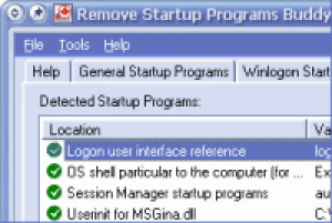 Remove Startup Programs Buddy - náhled
