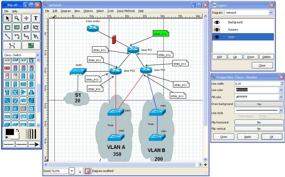 Visio linux