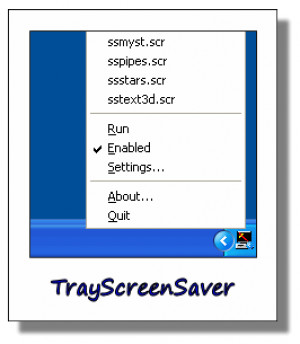 TrayScreenSaver - náhled