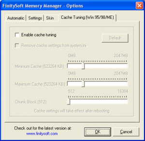 FinitySoft Memory Manager - náhled