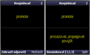 KeepInHead kartičky Mobile - náhled