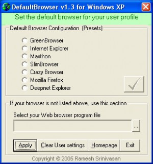 DefaultBrowser - náhled
