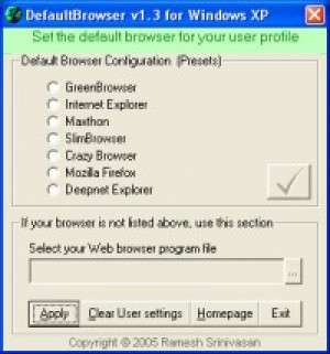 DefaultBrowser - náhled