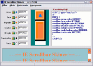 IE Scrollbar Skiner - náhled