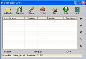 Open Video Joiner - náhled