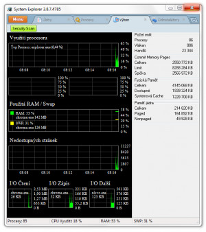 System Explorer - náhled