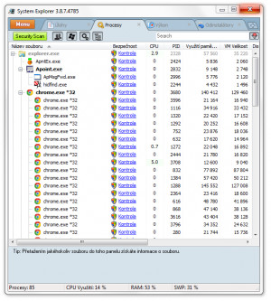 System Explorer - náhled