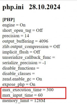 PHP_ini - náhled