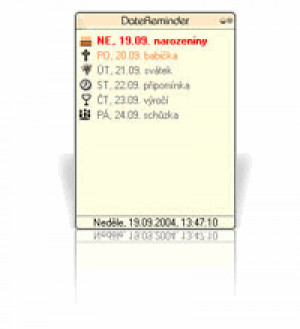 DateReminder - náhled