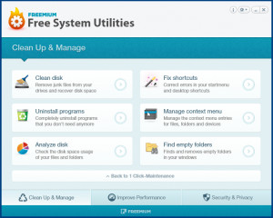 Free System Utilities - náhled