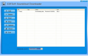 ESFSoft Soundcloud Downloader - náhled