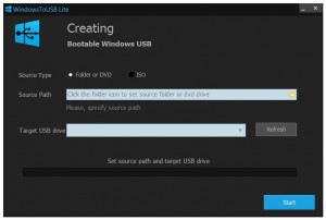 WindowsToUSB Lite - náhled