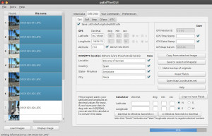 pyExifToolGUI - náhled