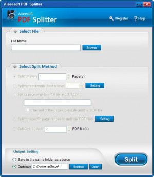 Aiseesoft PDF Splitter - náhled