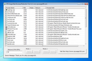 CPU Usage Rate Decrease/Reduction Tool - náhled