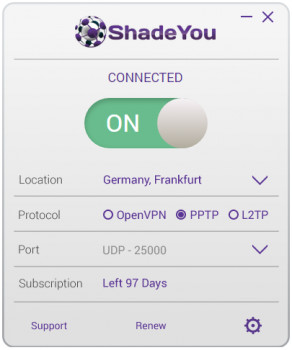 ShadeYou VPN - náhled